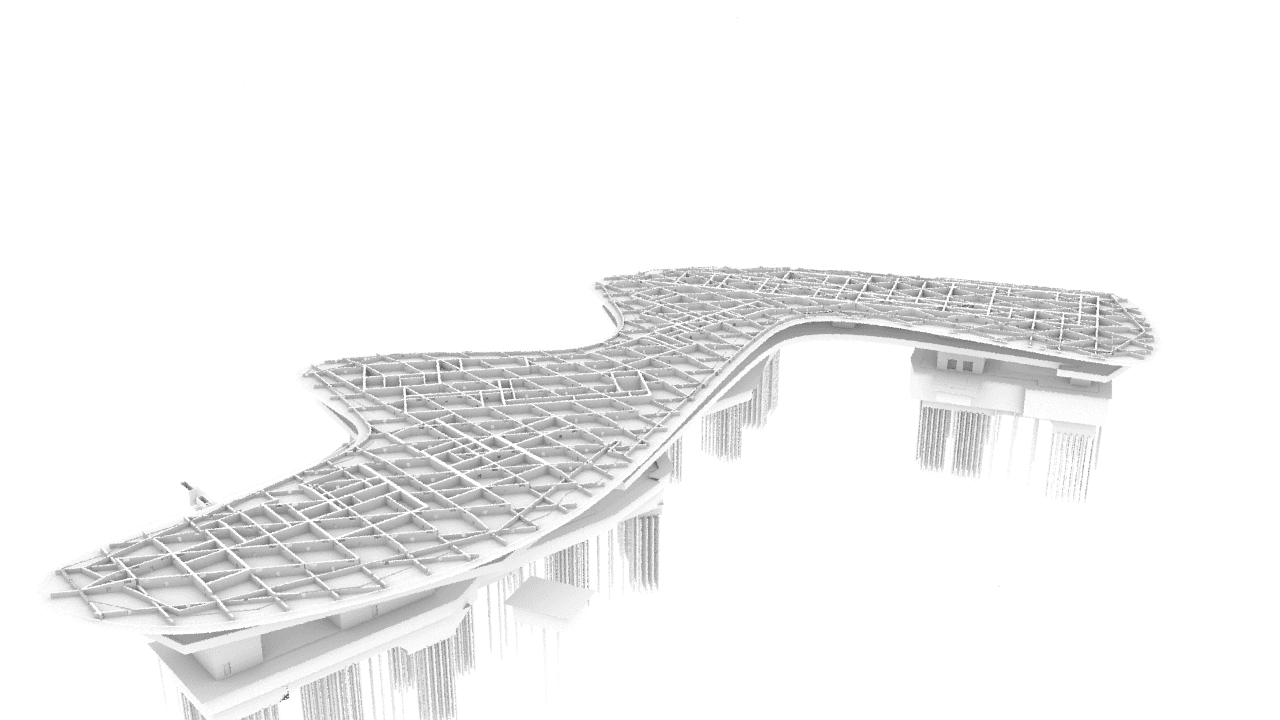 LACMA 3D model — Delaunay Wireframe